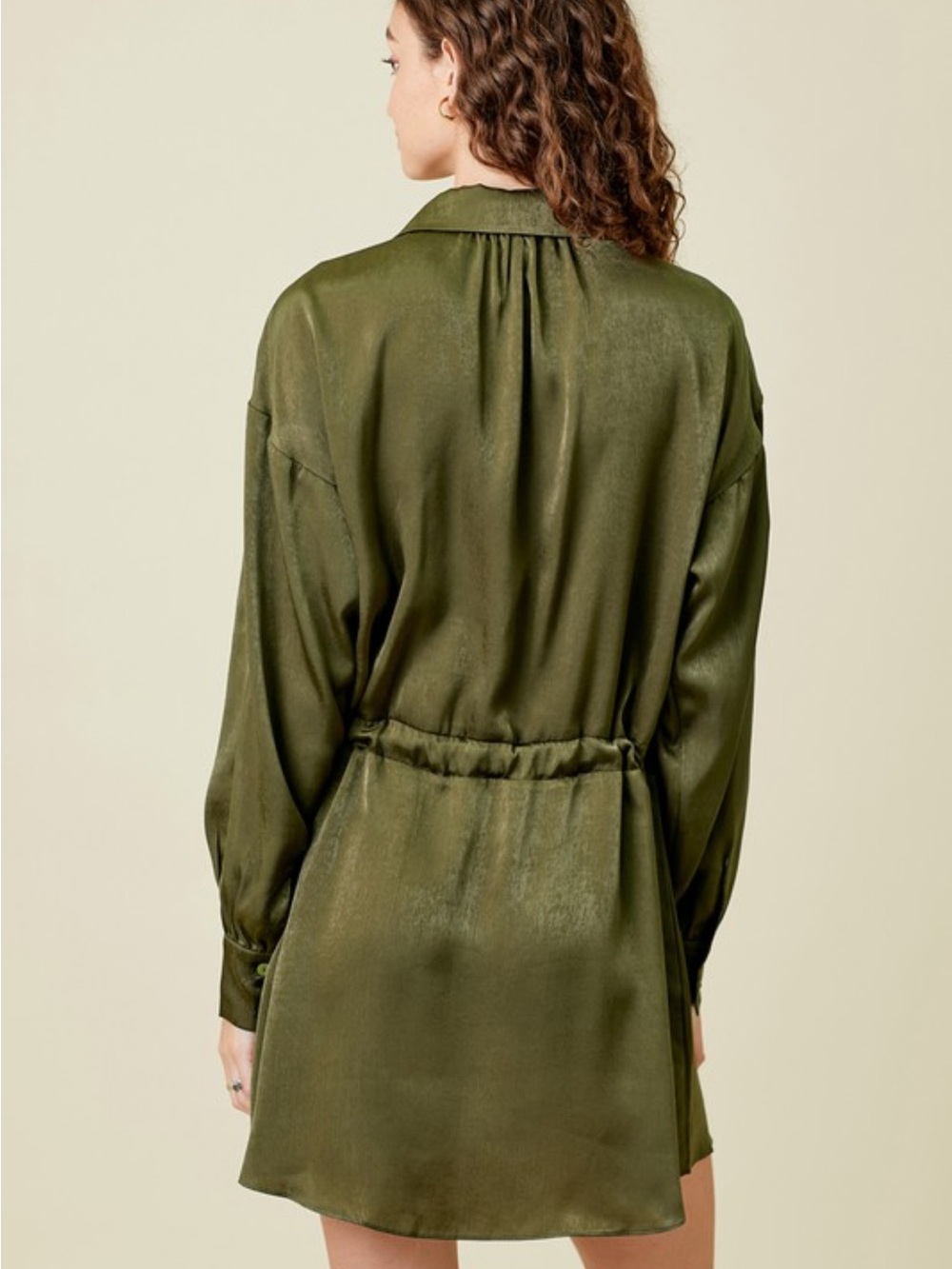 Tie Waist Dolman Sleeve Tunic - Picture 7 of 9